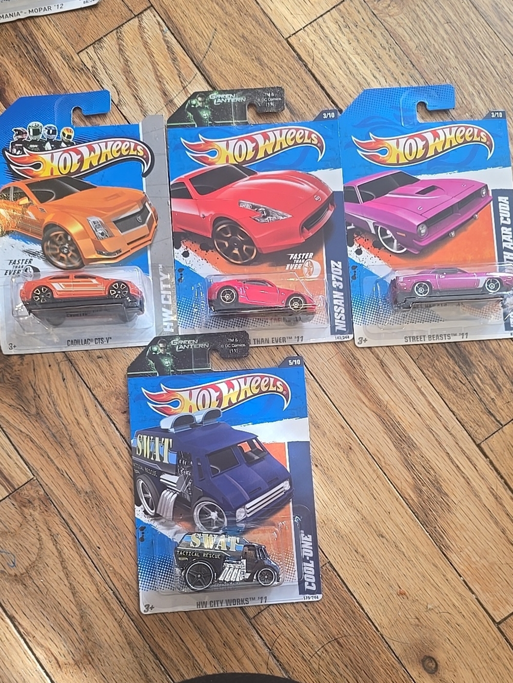 New Hot Wheels 4 Car Lot